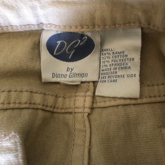 Diane Gilman Denim pant w/diamond beadwork pattern - Picture 4 of 4